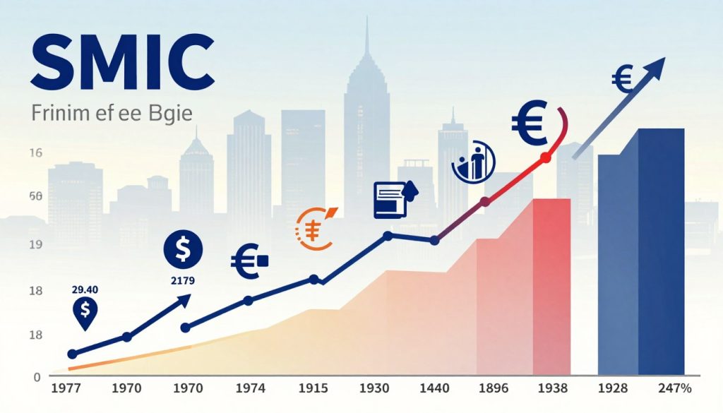 évolution SMIC 1970 à aujourd'hui